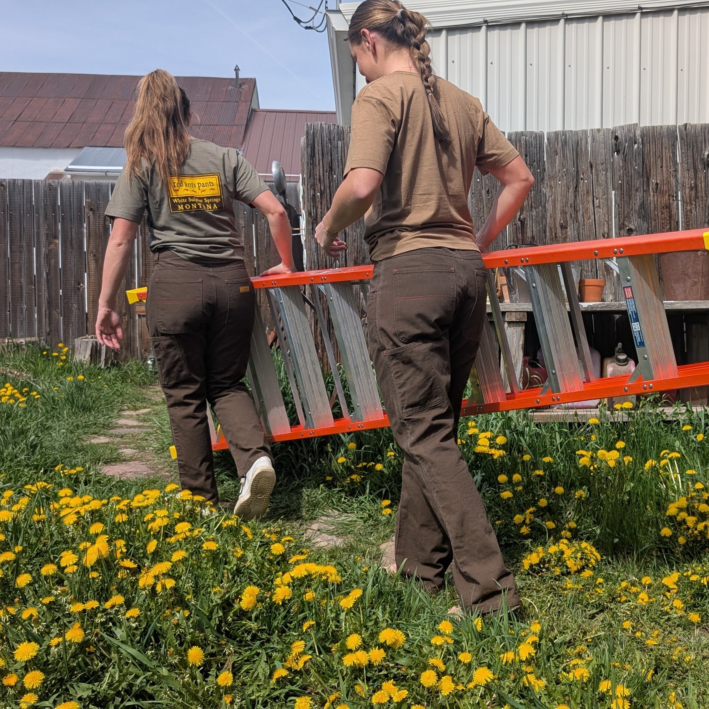 Original Work Pants in Iconic Brown Curvy