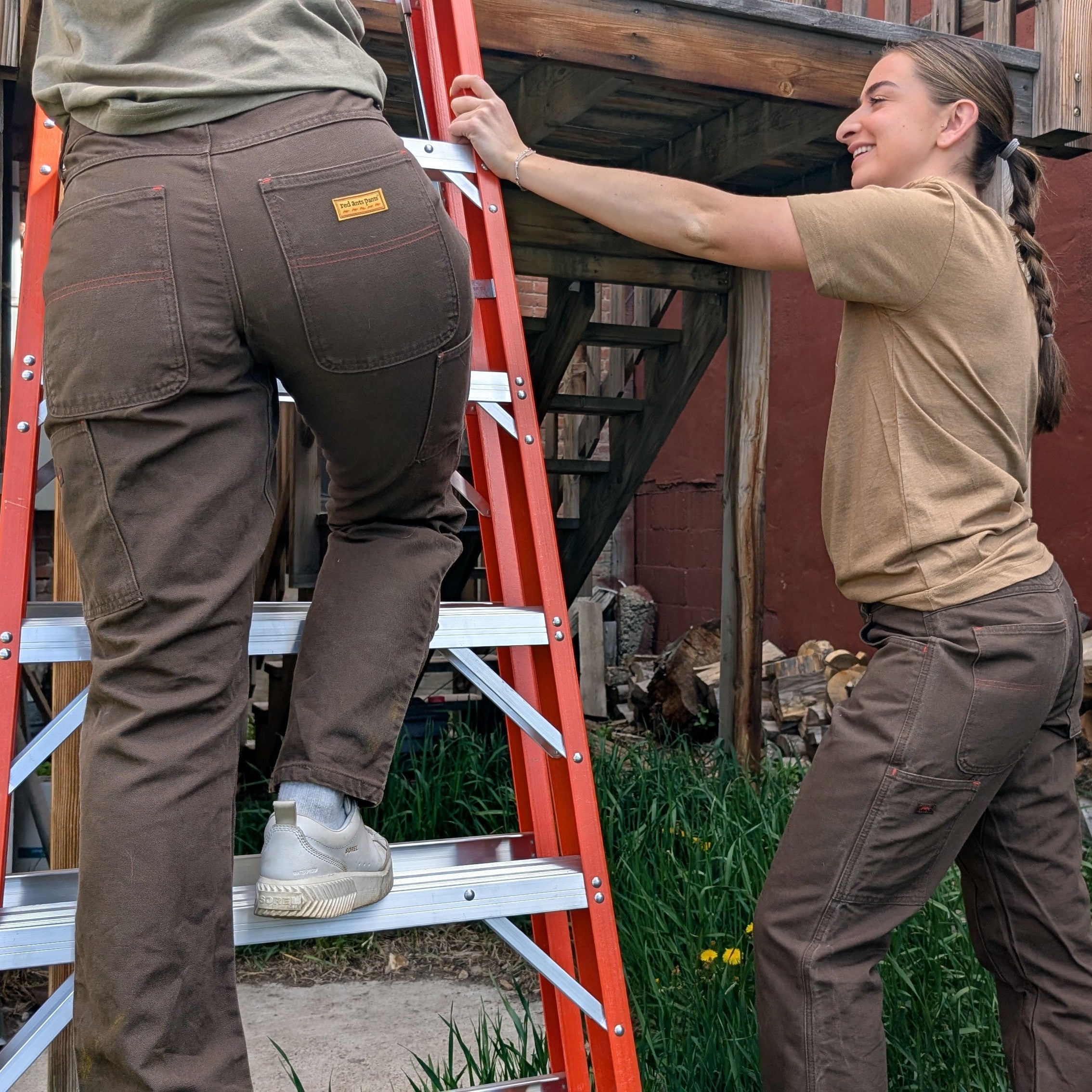 Original Work Pants in Iconic Brown Curvy