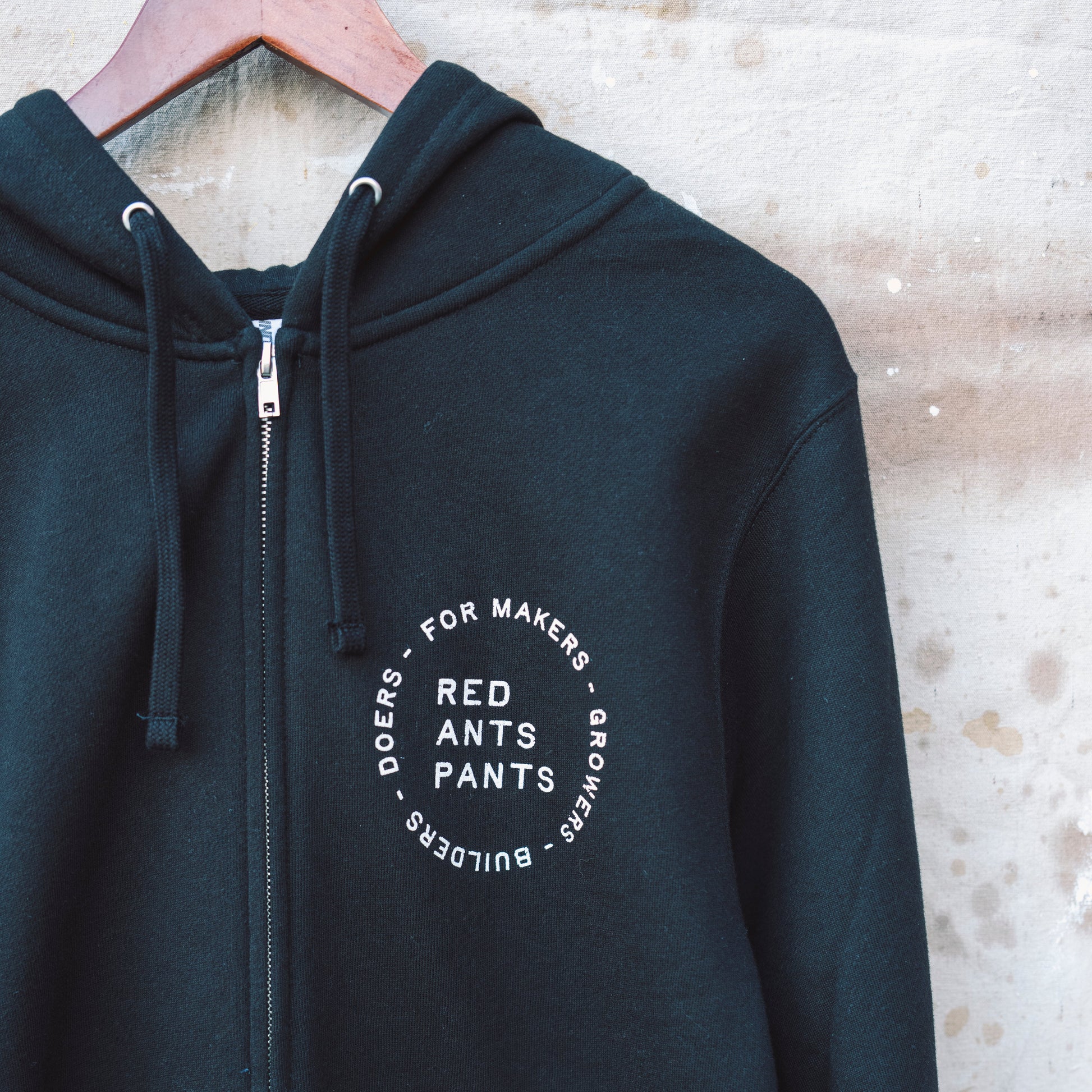 Main Street Black Zip Hoodie