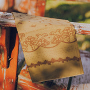 Bandana in Tan with Chainsaw Border