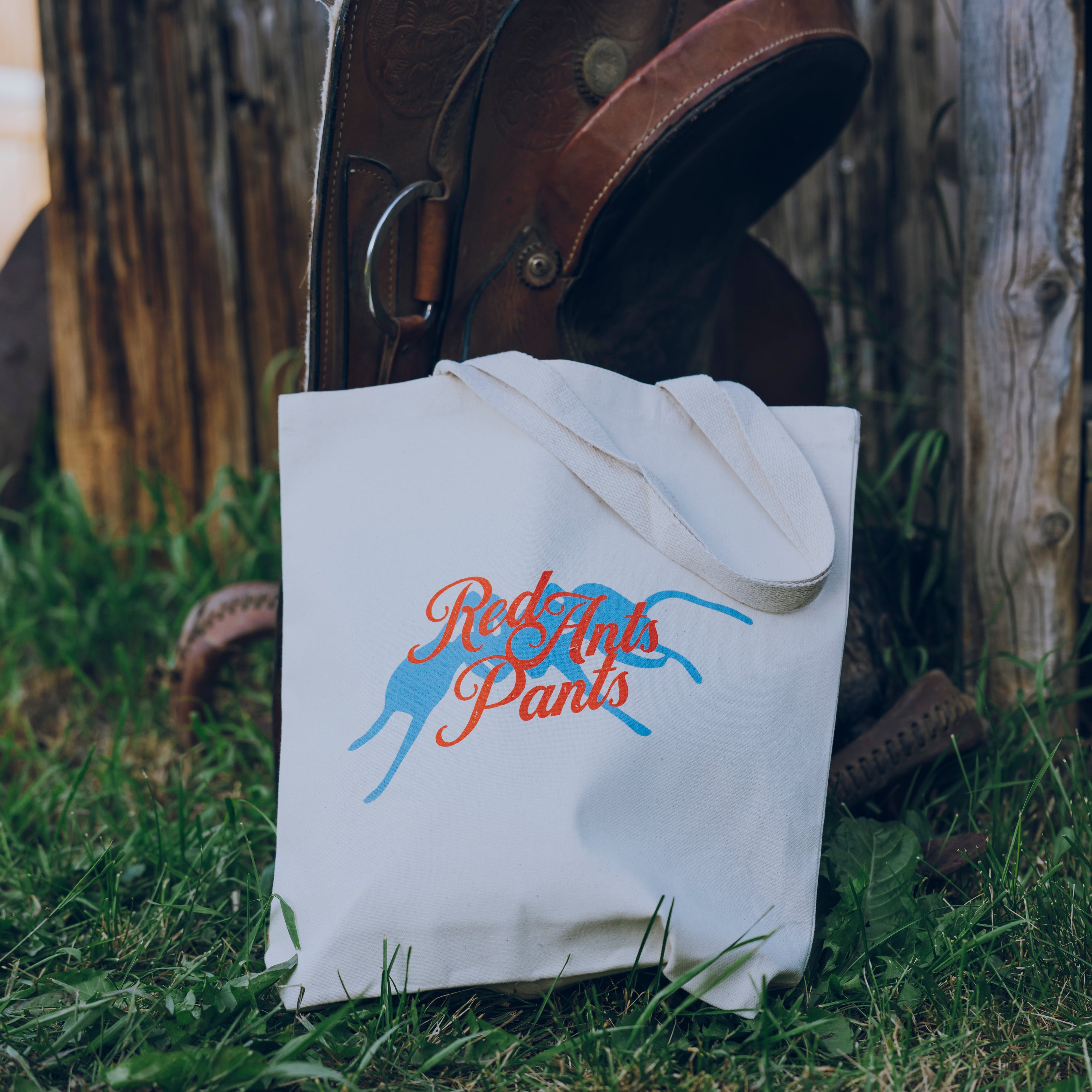 Americana Red Ants Pants Canvas Tote