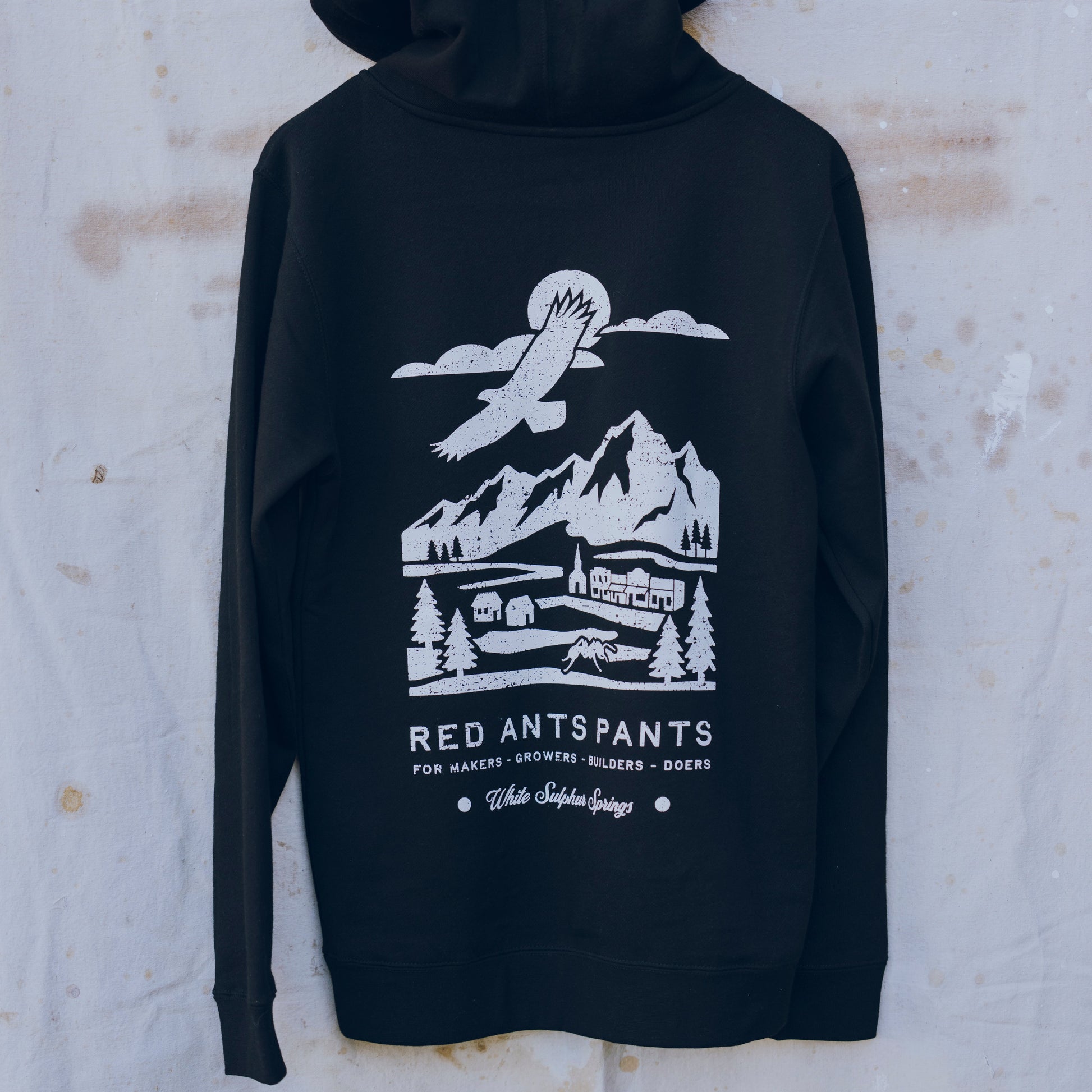 Main Street Black Zip Hoodie