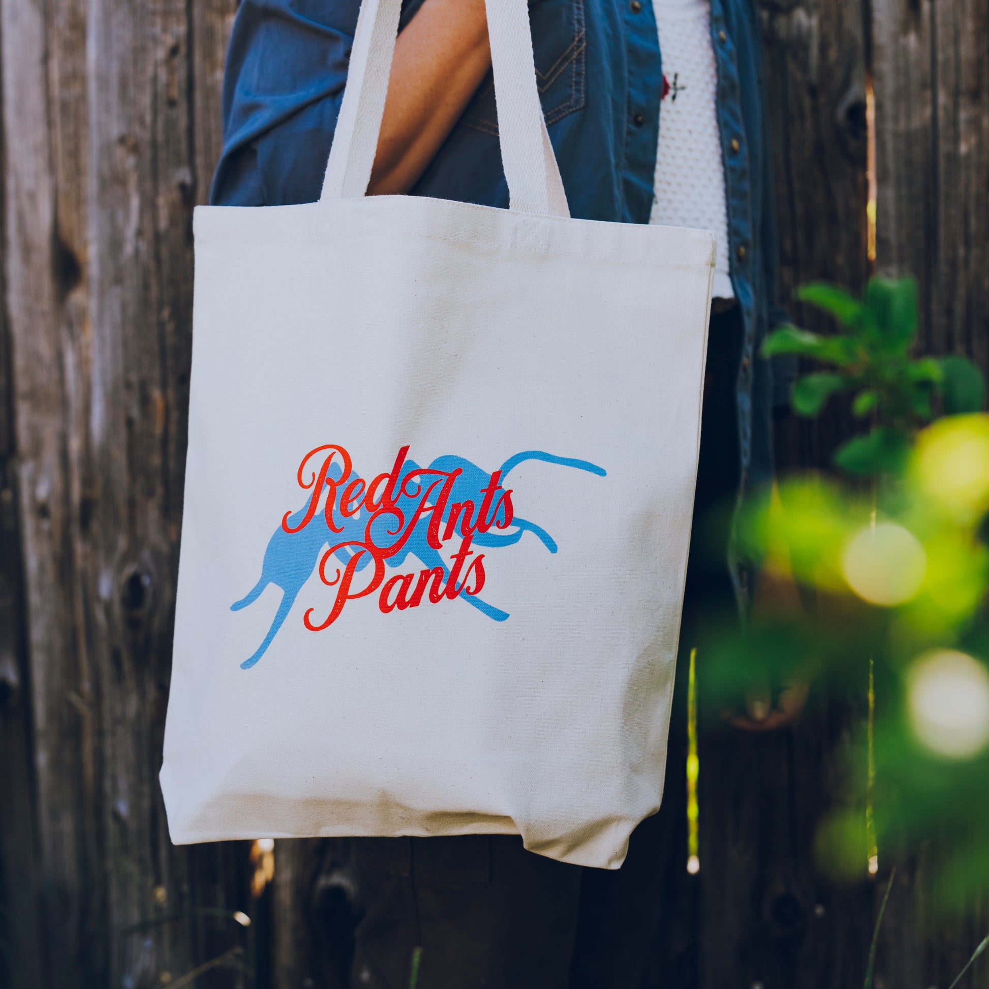 Americana Red Ants Pants Canvas Tote