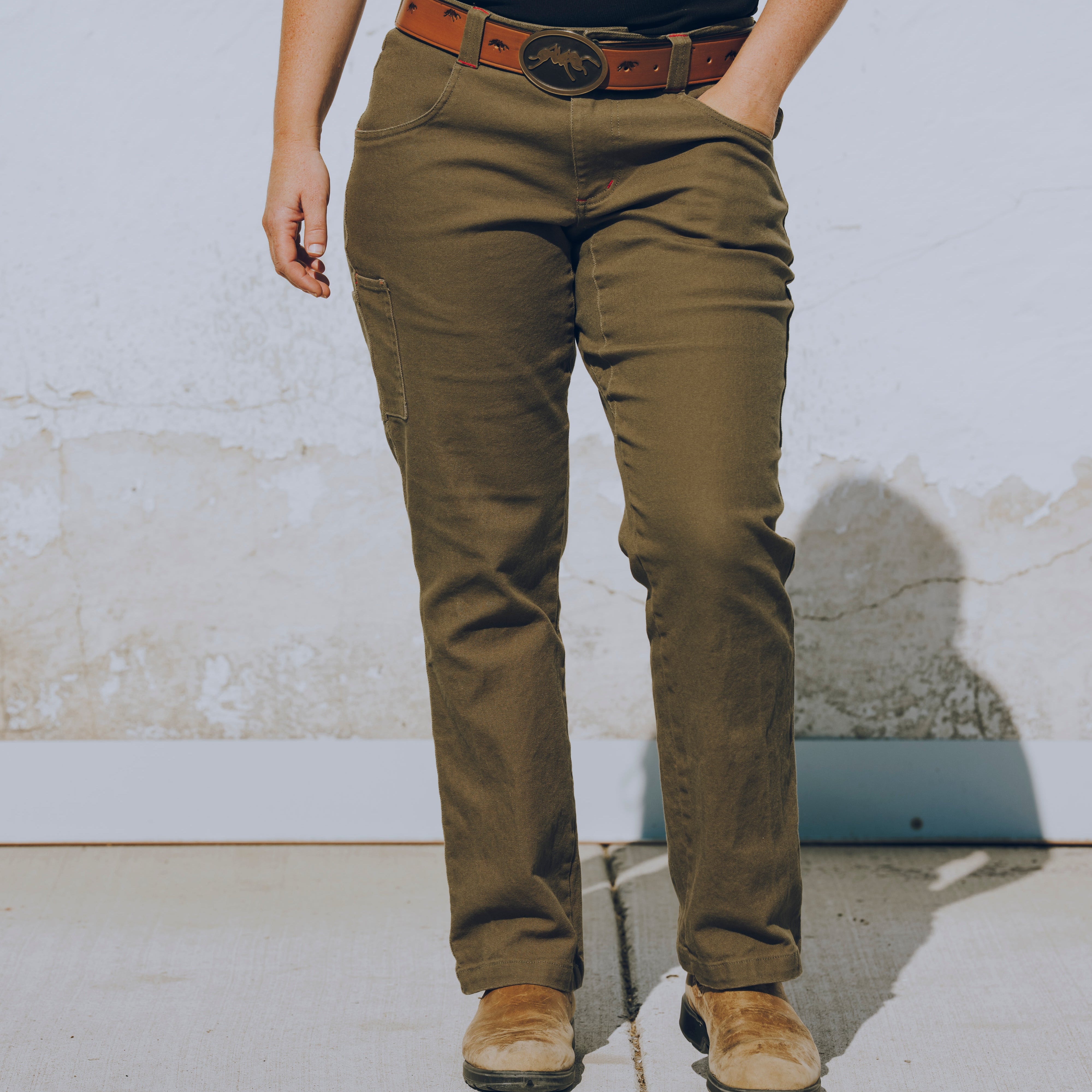 GSD "Get Stuff Done" Work Pants Curvy - Olive