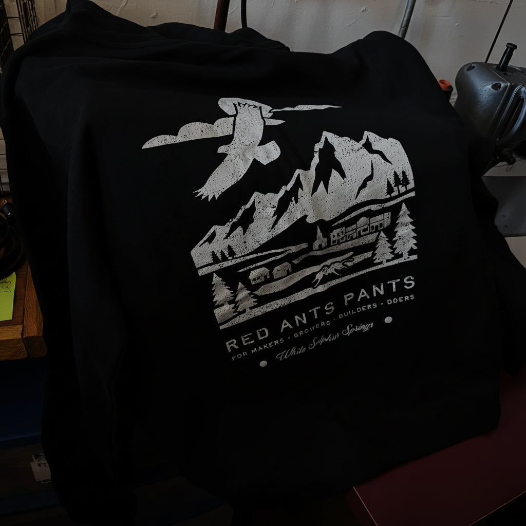 Main Street Black Zip Hoodie