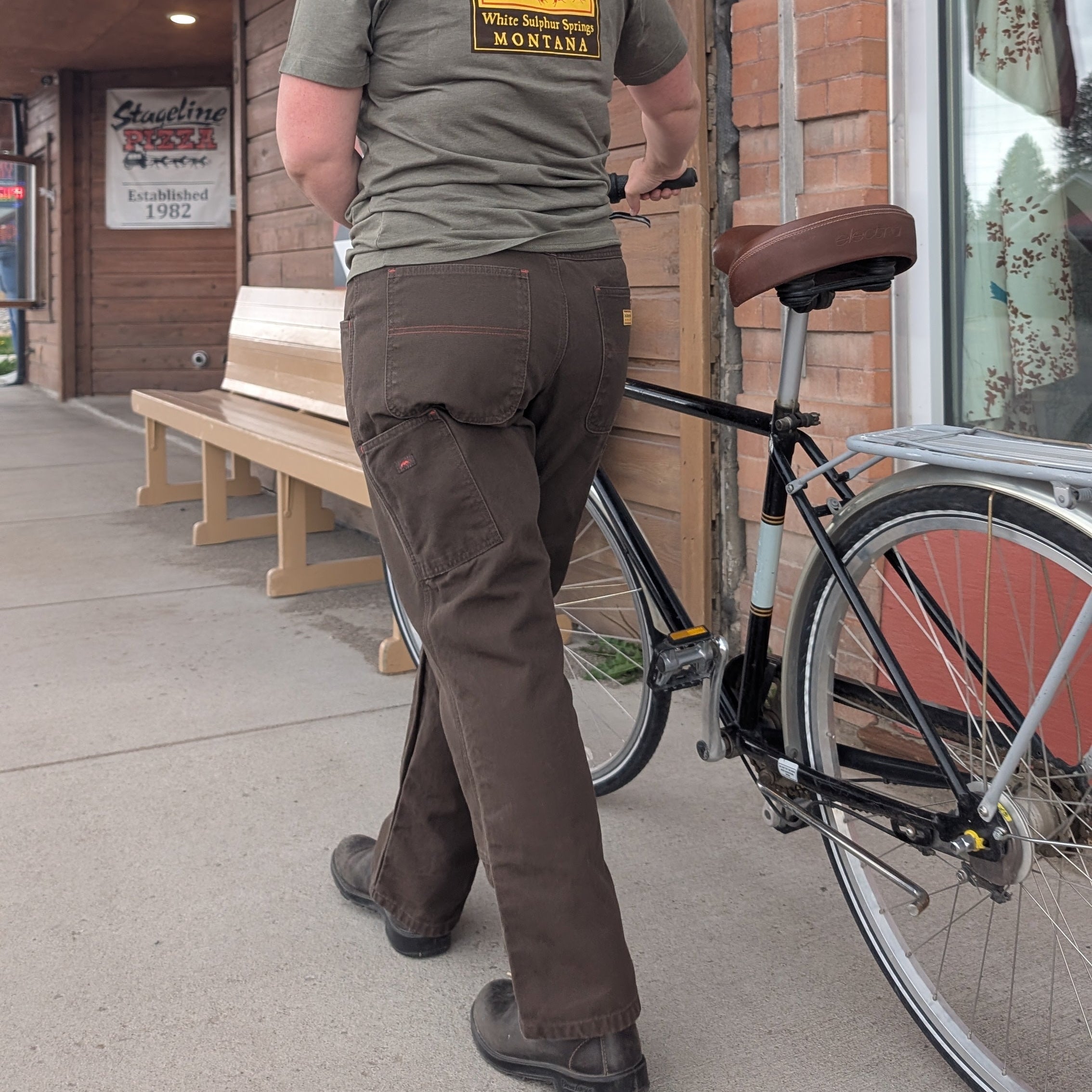 Original Work Pants in Iconic Brown Curvy