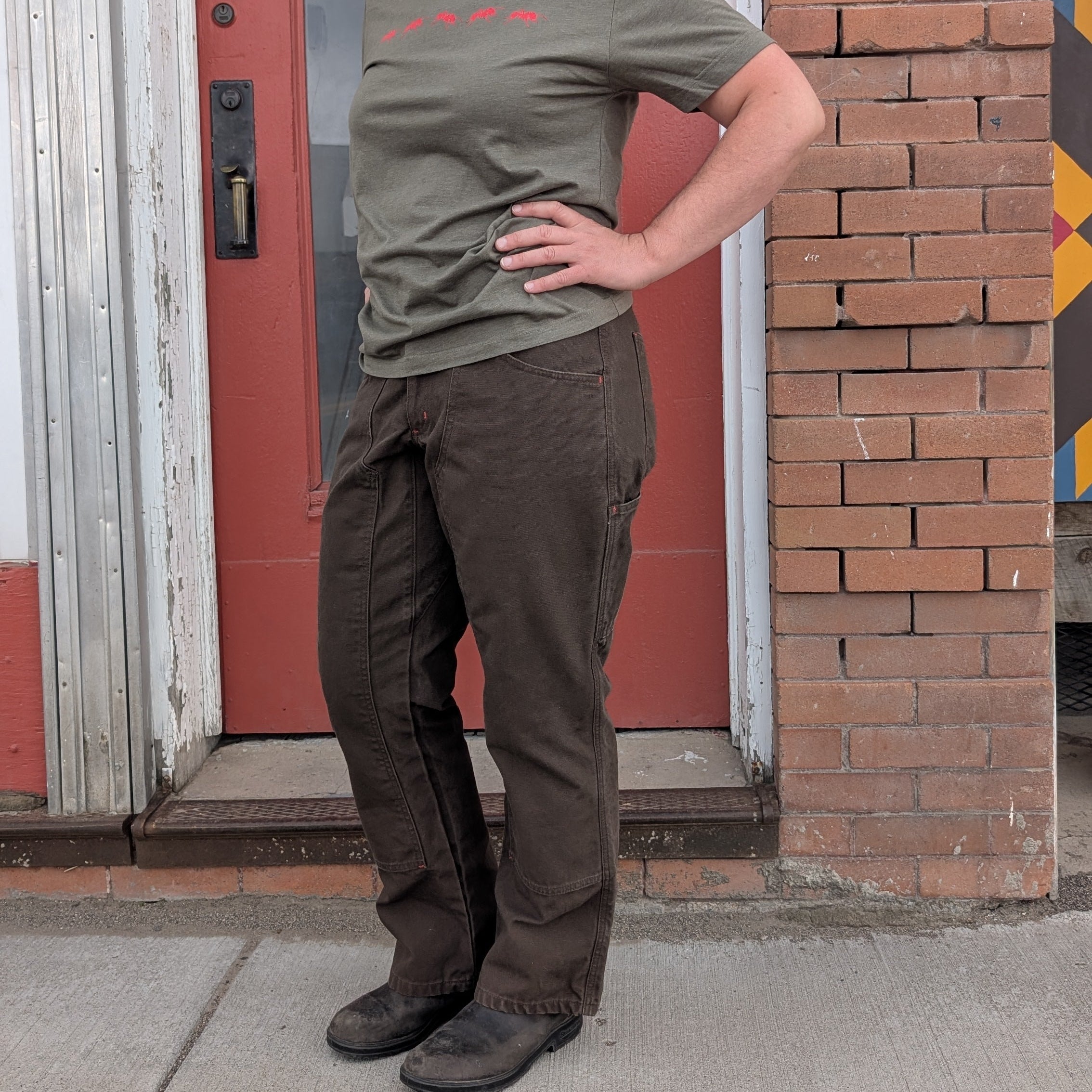 Original Work Pants in Iconic Brown Curvy