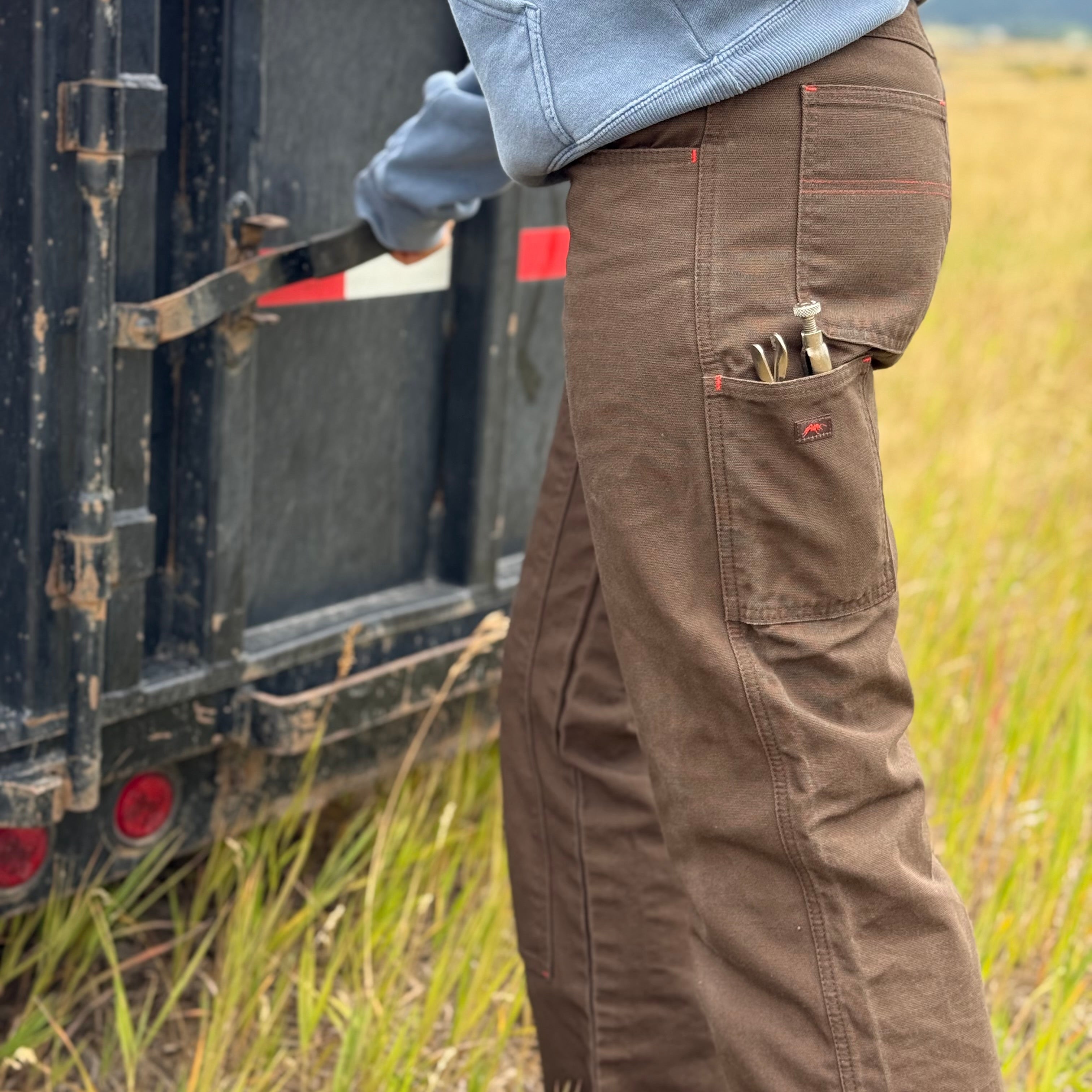 Original Work Pants in Iconic Brown Curvy