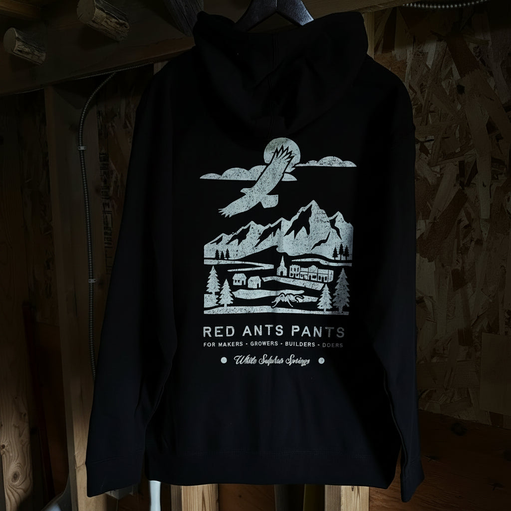 Main Street Black Zip Hoodie