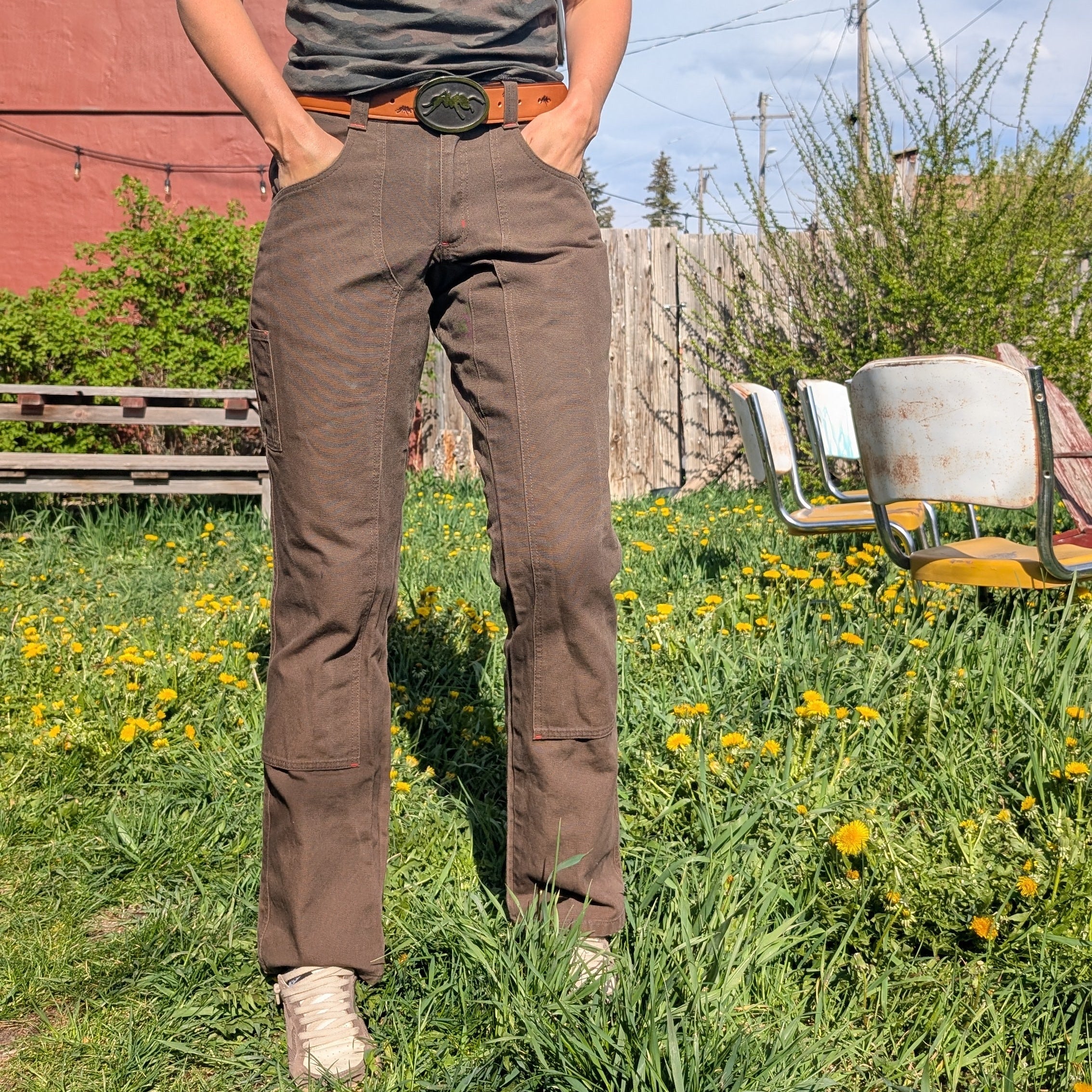 Original Work Pants in Iconic Brown Curvy
