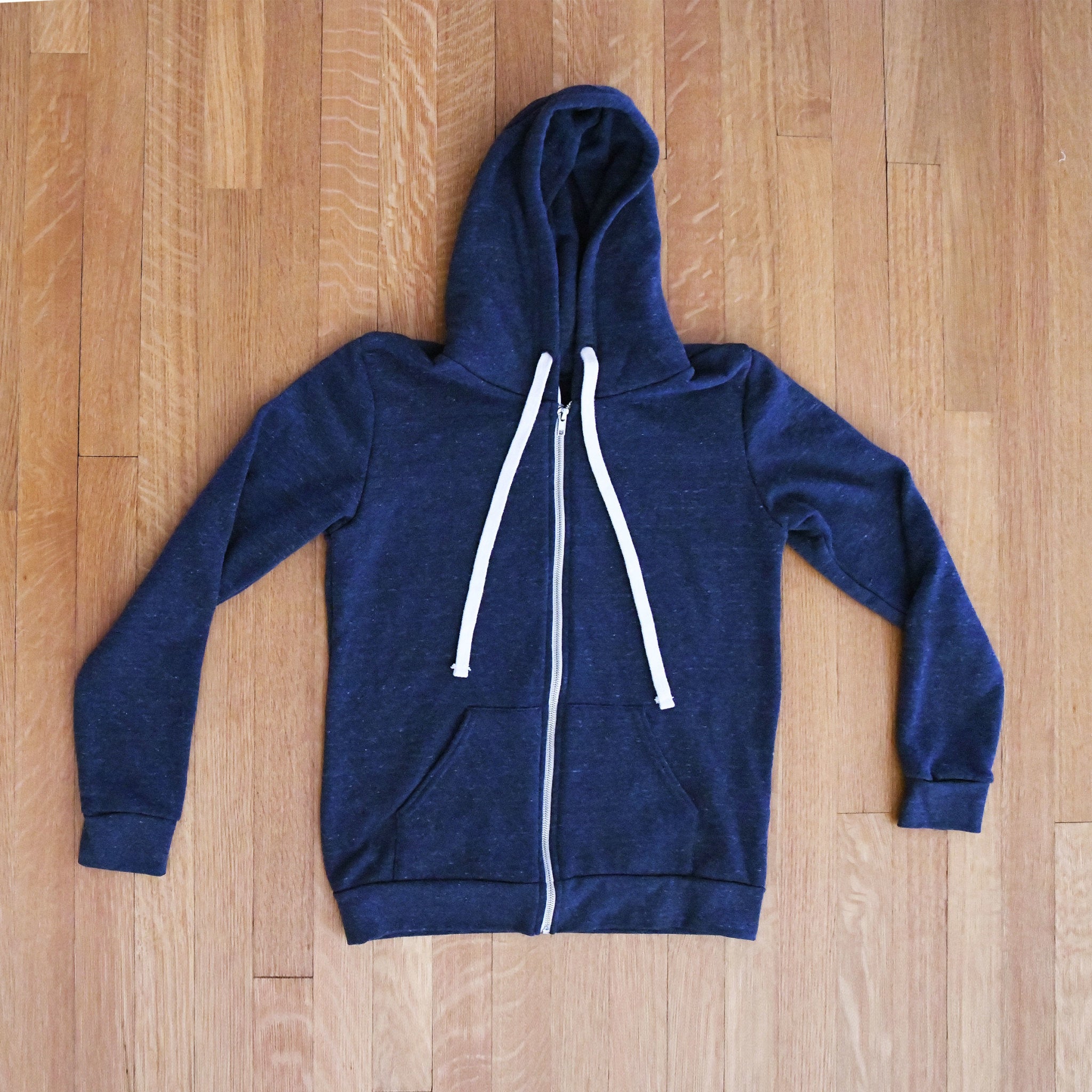 Blue Zip Hoodie