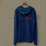 Blue Zip Hoodie