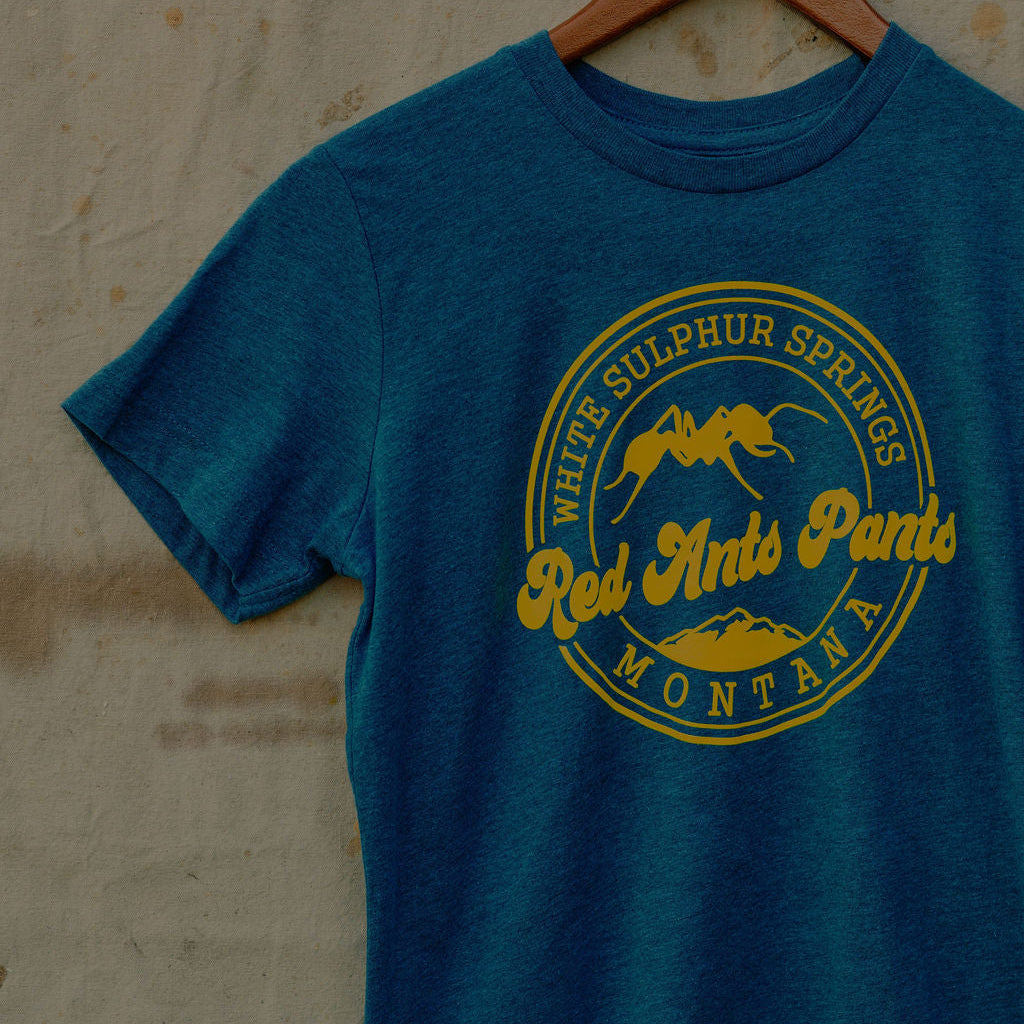 Kids Explorer Tee - Dusty Blue